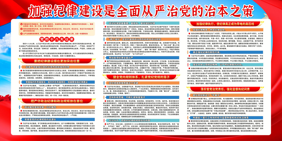 加强纪律建设是全面从严治党的治本之策党建展板_第2张图 加强纪律建设是全面从严治党的治本之策党建展板_第2张图