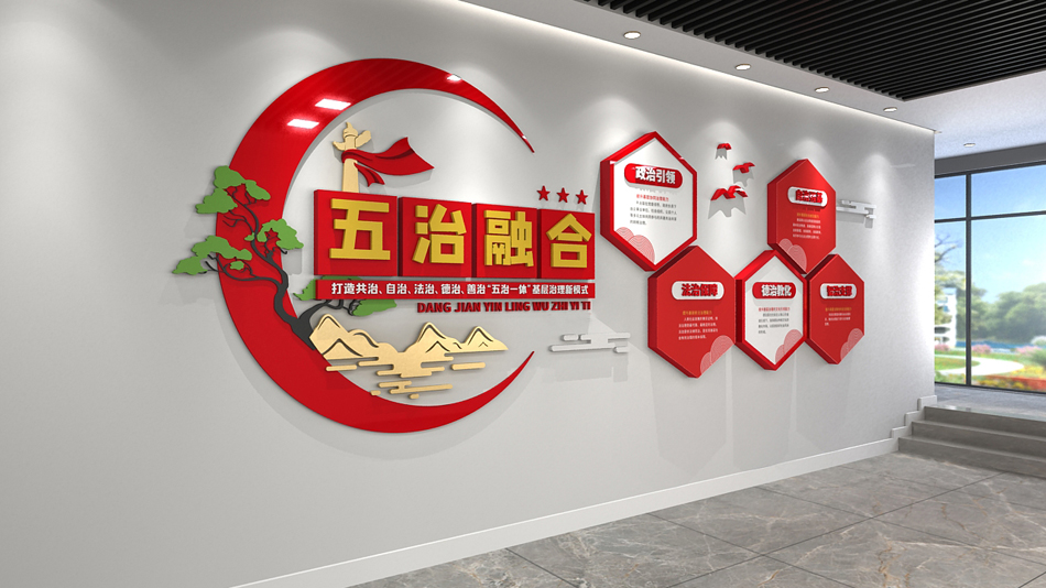 党建五治融合五治一体基层管理党建文化墙_第1张图 党建五治融合五治一体基层管理党建文化墙_第1张图
