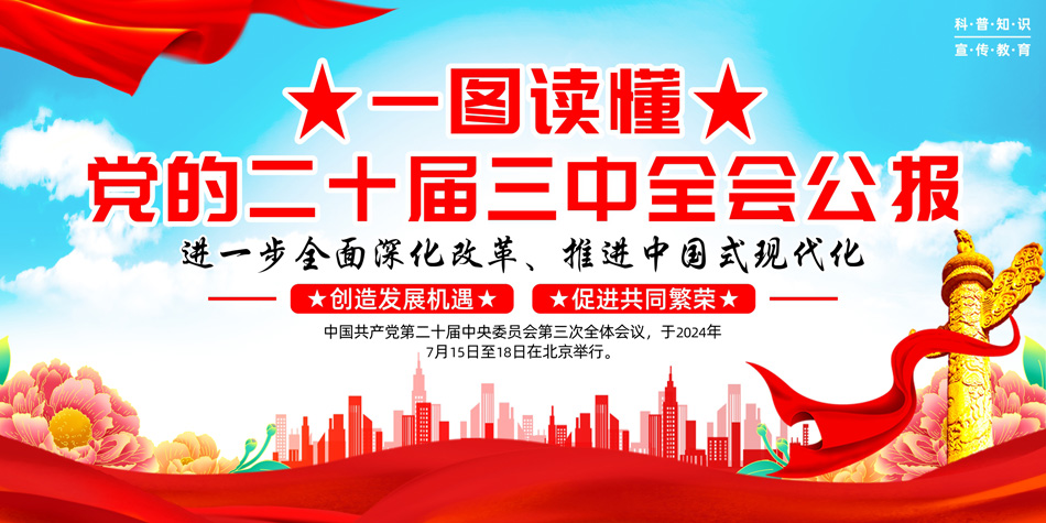 贯彻学习党的二十届三中全会精神展板设计图