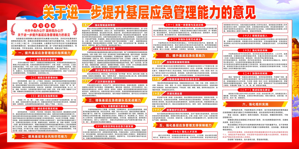 关于进一步提升基层应急管理能力的意见党建展板_第2张图 关于进一步提升基层应急管理能力的意见党建展板_第2张图